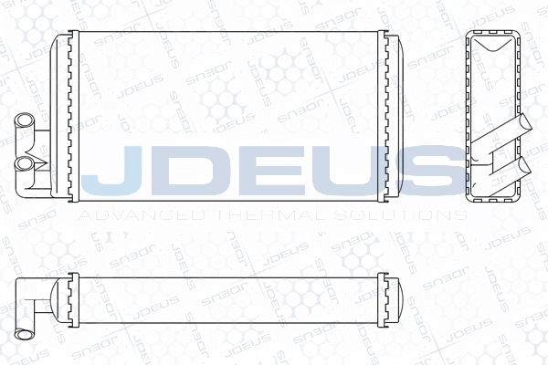 Теплообменник отопление салона JDEUS 201M01