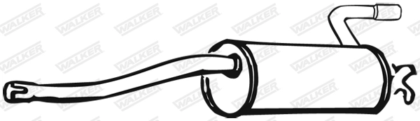 Глушитель выхлопных газов конечный WALKER PRODUCTS 21614