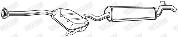 Глушитель выхлопных газов конечный WALKER PRODUCTS 21850