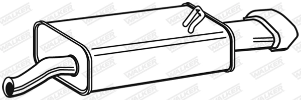 Глушитель выхлопных газов конечный WALKER PRODUCTS 21987