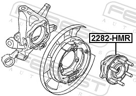 Ступица колеса FEBEST 2282-HMR
