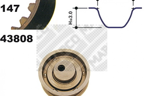 Комплект ремня грм MAPCO 23808