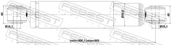 Амортизатор FEBEST 25110-003R