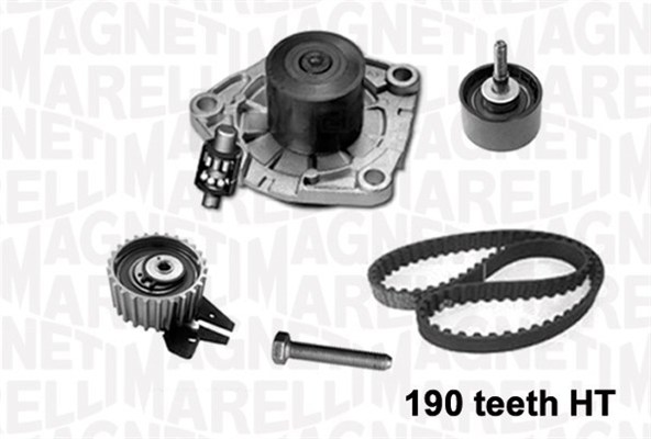 Водяной насос + комплект зубчатого ремня MAGNETI MARELLI 341401040001