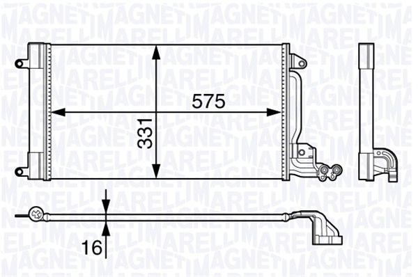 Конденсатор кондиционер MAGNETI MARELLI 350203715000