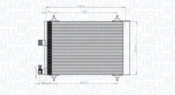 Конденсатор кондиционер MAGNETI MARELLI 350203839000