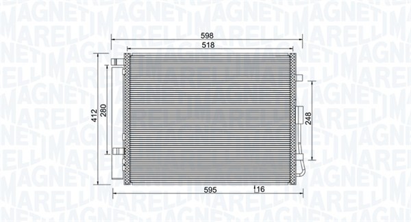 Конденсатор кондиционер MAGNETI MARELLI 350203984000