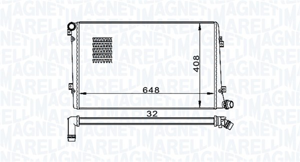 Радиатор охлаждение двигателя MAGNETI MARELLI 350213157300