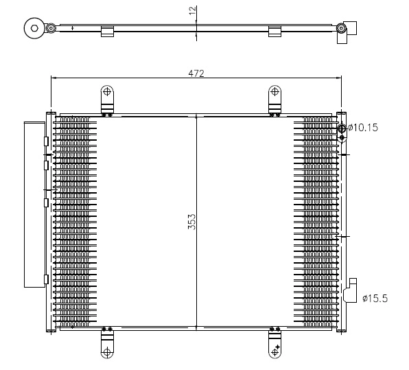 Конденсатор кондиционер NRF 350371