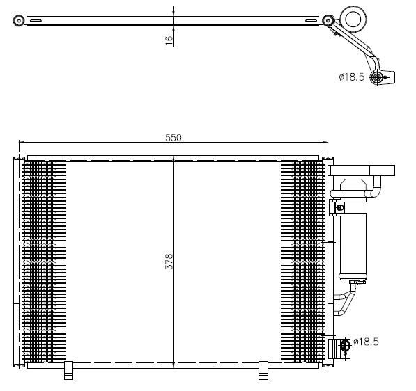Конденсатор кондиционер easy fit NRF 350456
