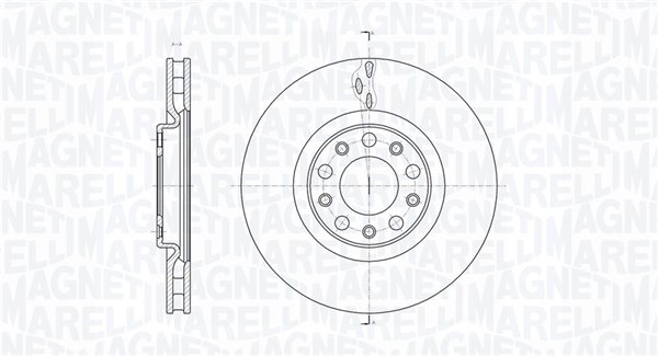 Тормозной диск MAGNETI MARELLI 361302040144