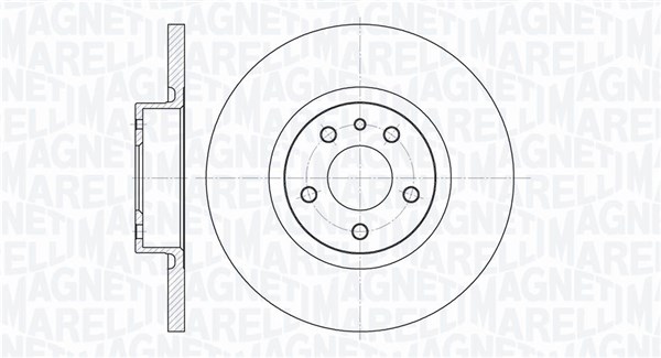 Тормозной диск MAGNETI MARELLI 361302040145