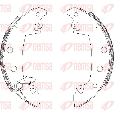 Тормозные колодки REMSA 4017.06