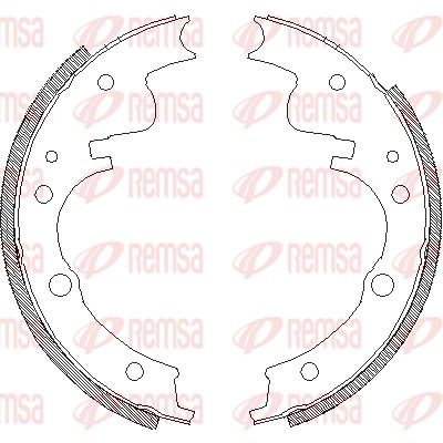 Тормозные колодки REMSA 4104.00