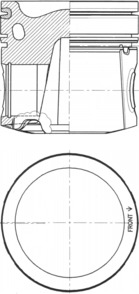 Поршень KOLBENSCHMIDT 41082600