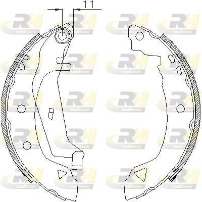 Тормозные колодки ROADHOUSE 4182.02