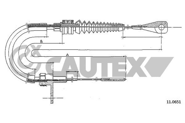 Тросик газа CAUTEX 465720