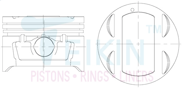 Поршень TEIKIN 49103.050