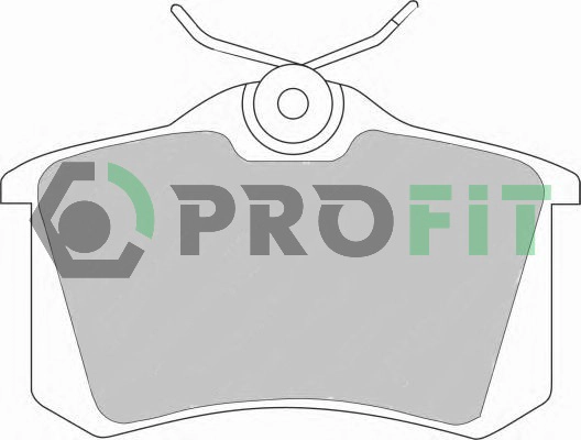 Комплект тормозных колодок дисковый тормоз PROFIT 5000-0541