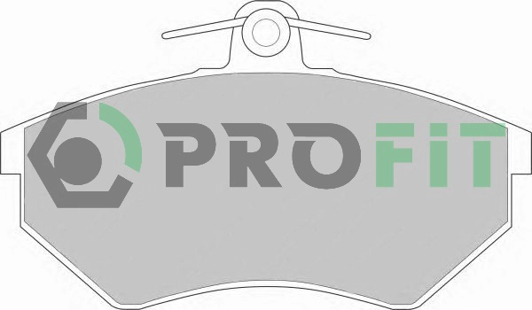 Комплект тормозных колодок дисковый тормоз PROFIT 5000-0775