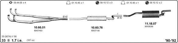 Система выпуска ог IMASAF 502000066