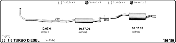 Система выпуска ог IMASAF 502000093