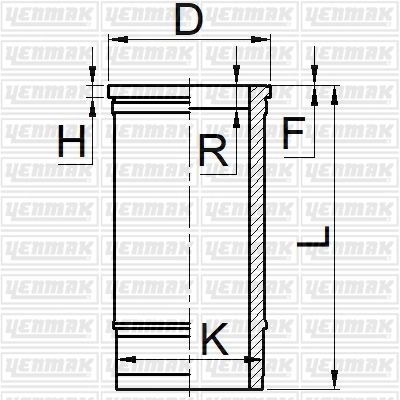 Гильза цилиндра YENMAK 51-05916-000