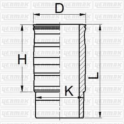 Гильза цилиндра YENMAK 51-05932-000