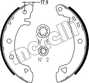 Комплект тормозных колодок METELLI 53-0001