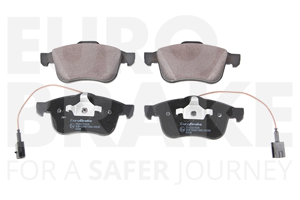 Комплект тормозных колодок дисковый тормоз EUROBRAKE 5502221026