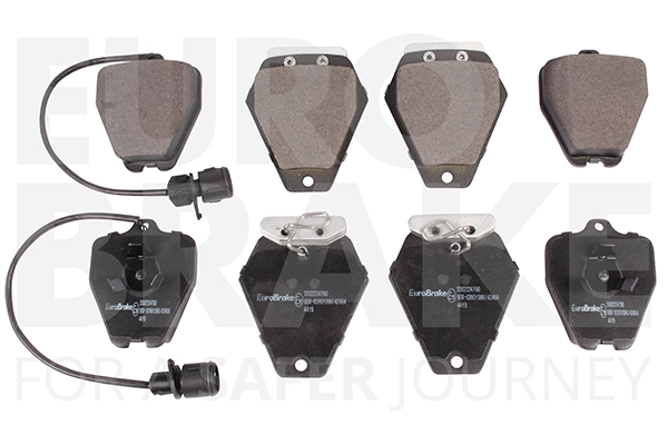 Комплект тормозных колодок дисковый тормоз EUROBRAKE 5502224790