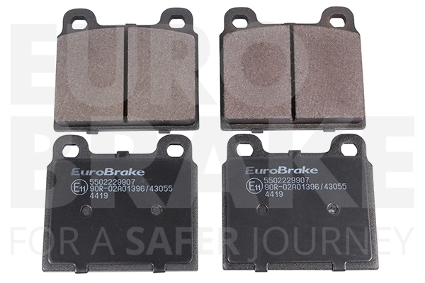 Комплект тормозных колодок дисковый тормоз EUROBRAKE 5502229907
