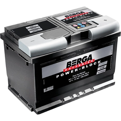 Стартерная аккумуляторная батарея power block BERGA 5604090547502