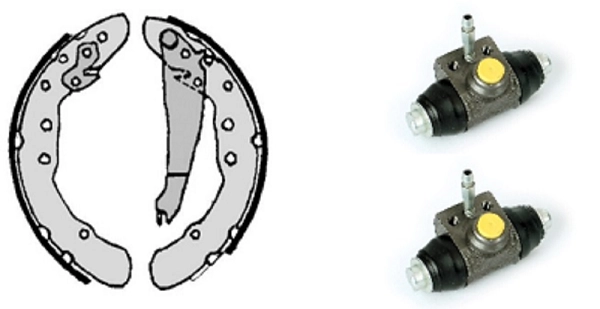 Комплект тормозных колодок standard kit VILLAR 608.7946