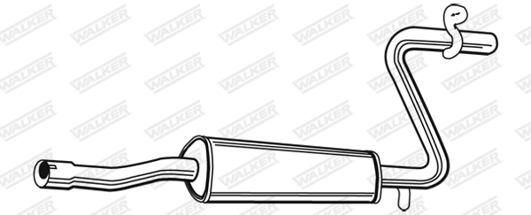 Средний глушитель выхлопных газов WALKER PRODUCTS 70701