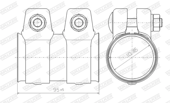 Соединительные элементы система выпуска WALKER PRODUCTS 80713
