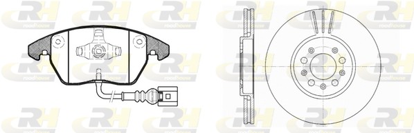 Комплект тормозов дисковый тормозной механизм dual kit ROADHOUSE 81030.03