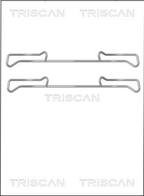 Комплектующие колодки дискового тормоза TRISCAN 8105 101642