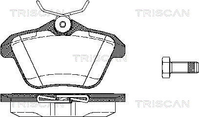 Комплект тормозных колодок дисковый тормоз TRISCAN 8110 12003
