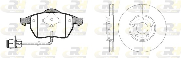 Комплект тормозов дисковый тормозной механизм dual kit ROADHOUSE 8390.01
