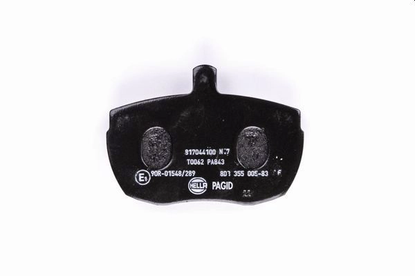 Комплект тормозных колодок дисковый тормоз HELLA/BEHR/PAGID 8DB 355 005-831