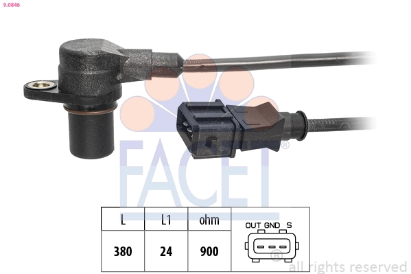 Датчик импульсов made in italy - oe equivalent FACET 9.0846