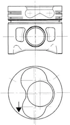 Поршень KOLBENSCHMIDT 94430700