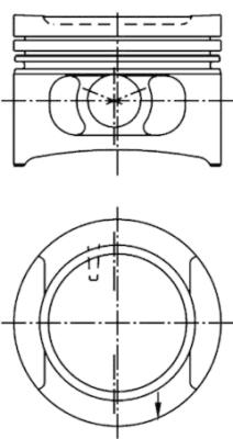 Поршень KOLBENSCHMIDT 94492700