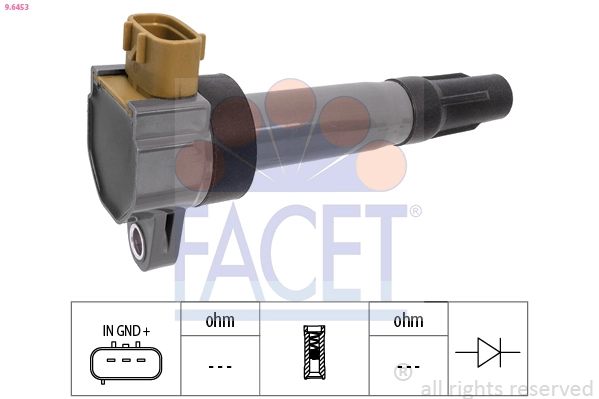 Катушка зажигания made in italy - oe equivalent FACET 9.6453