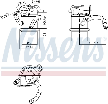 Радиатор рециркуляция ог first fit NISSENS 989422