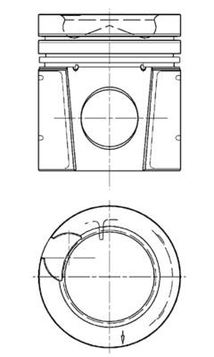 Поршень KOLBENSCHMIDT 99900600