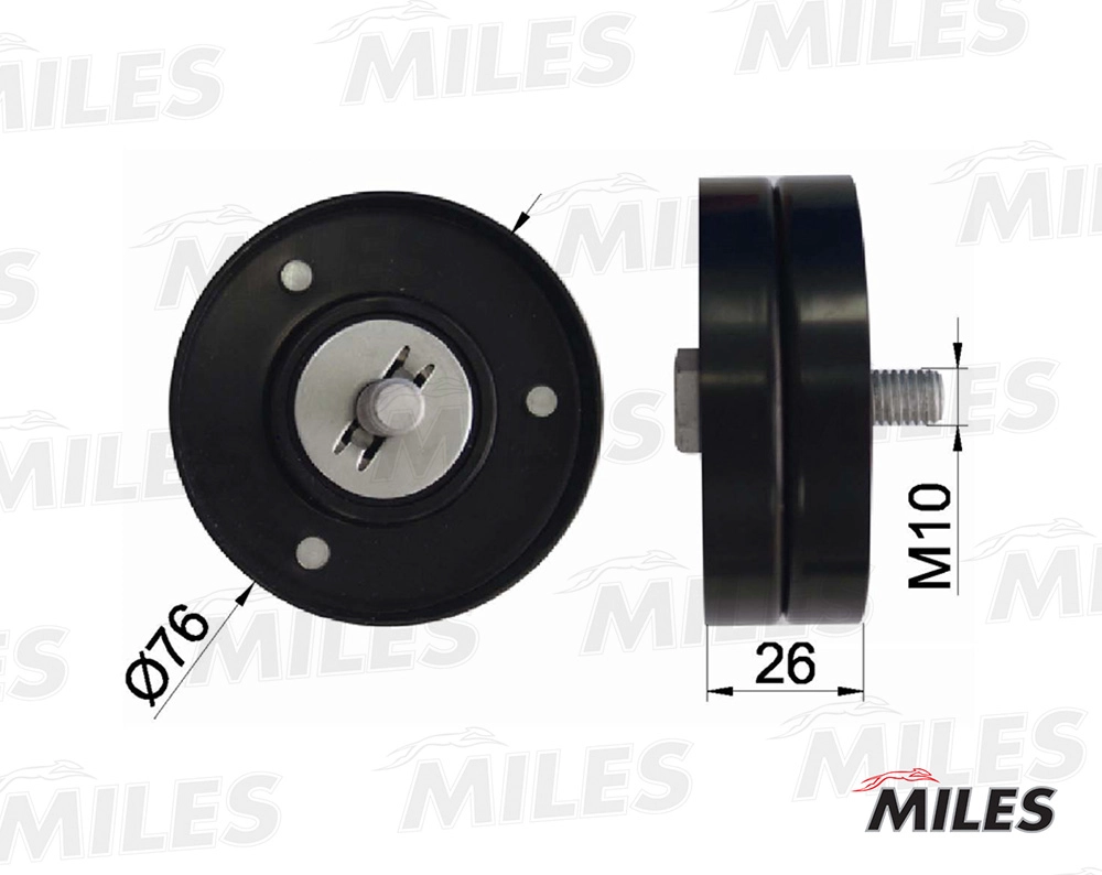 Паразитный / ведущий ролик поликлиновой ремень MILES AG03120
