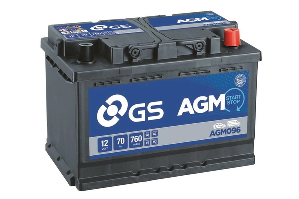 Стартерная аккумуляторная батарея gs agm stop start plus GS AGM096