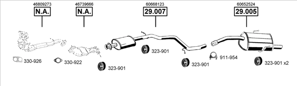 Система выпуска ог ASMET AL290405